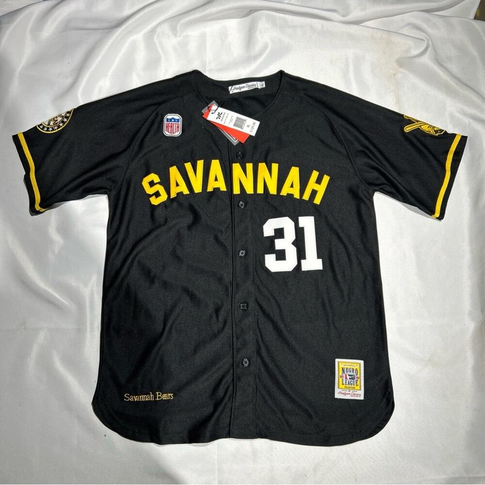 Headgear Classics Savannah Bears #31 Negro League Baseball Jersey NWT MSRP $125
